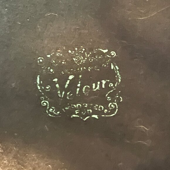 Velour vintage hat 30s  40s - Picture 7 of 7